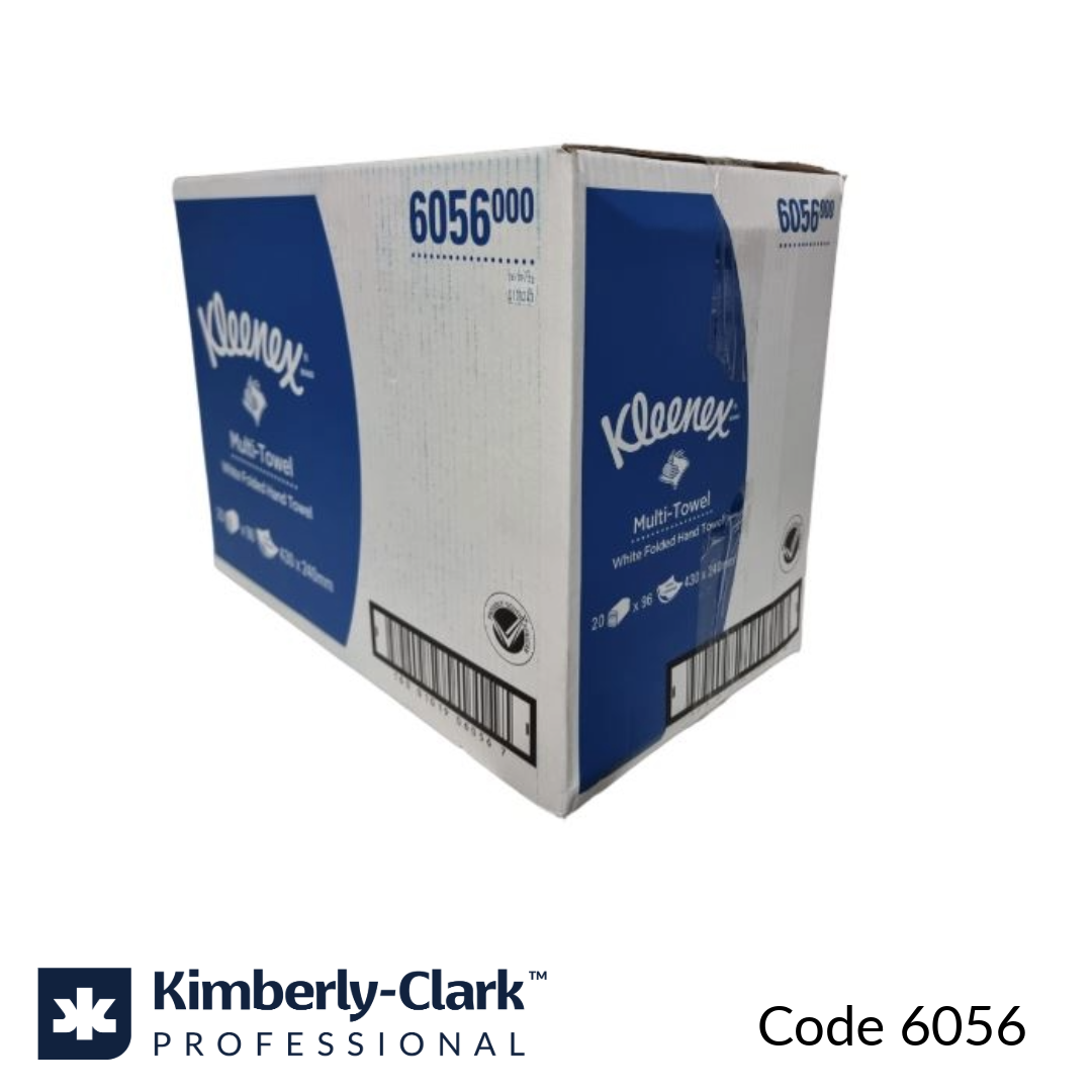6056 Kleenex Multi-Towel Folded Hand Towels 2-Ply White (20 x 96 sheets)