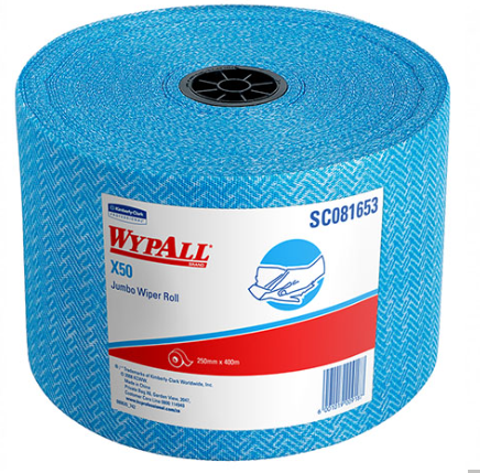 81653 WypAll® X50 Jumbo Wiper Roll - Blue (400m)