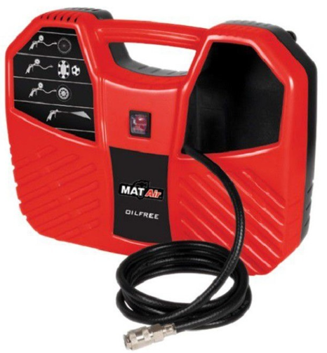 AIR3100-Carry Compressor Oil-free in carry case -9pc Accessories