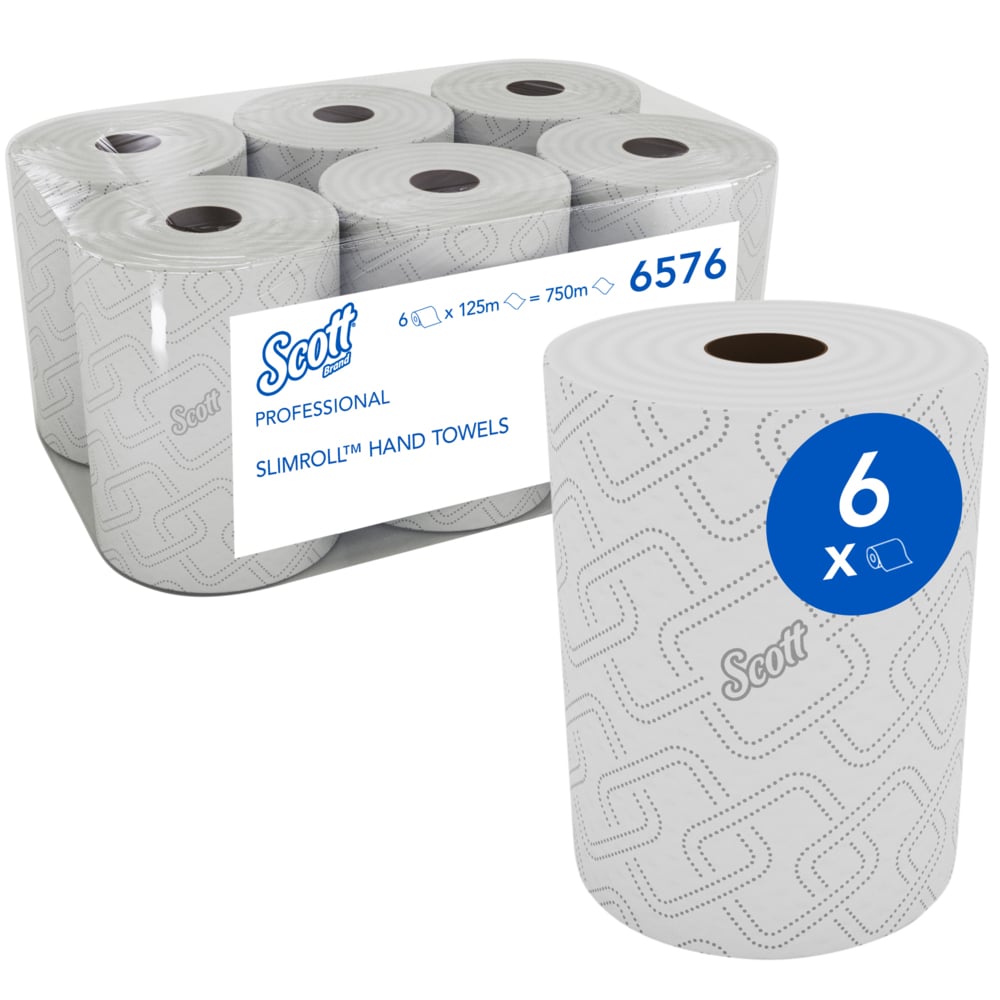 6576 SCOTT CONTROLL SLIMROLL 2 PLY (125M UNIVERSAL) (6 rolls)