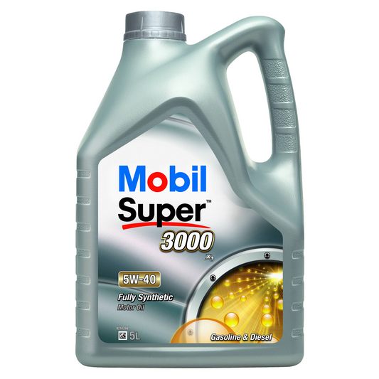 Mobil Super™ 3000 X1 5W-40 Full-synthetic engine oil (5LT)