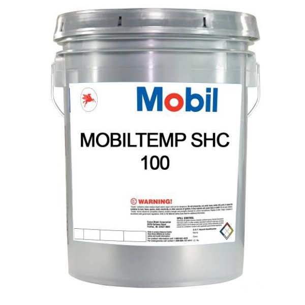Mobiltemp SHC 100 synthetic grease 18kg high temperature oven bearings South Africa Orbit Industrial