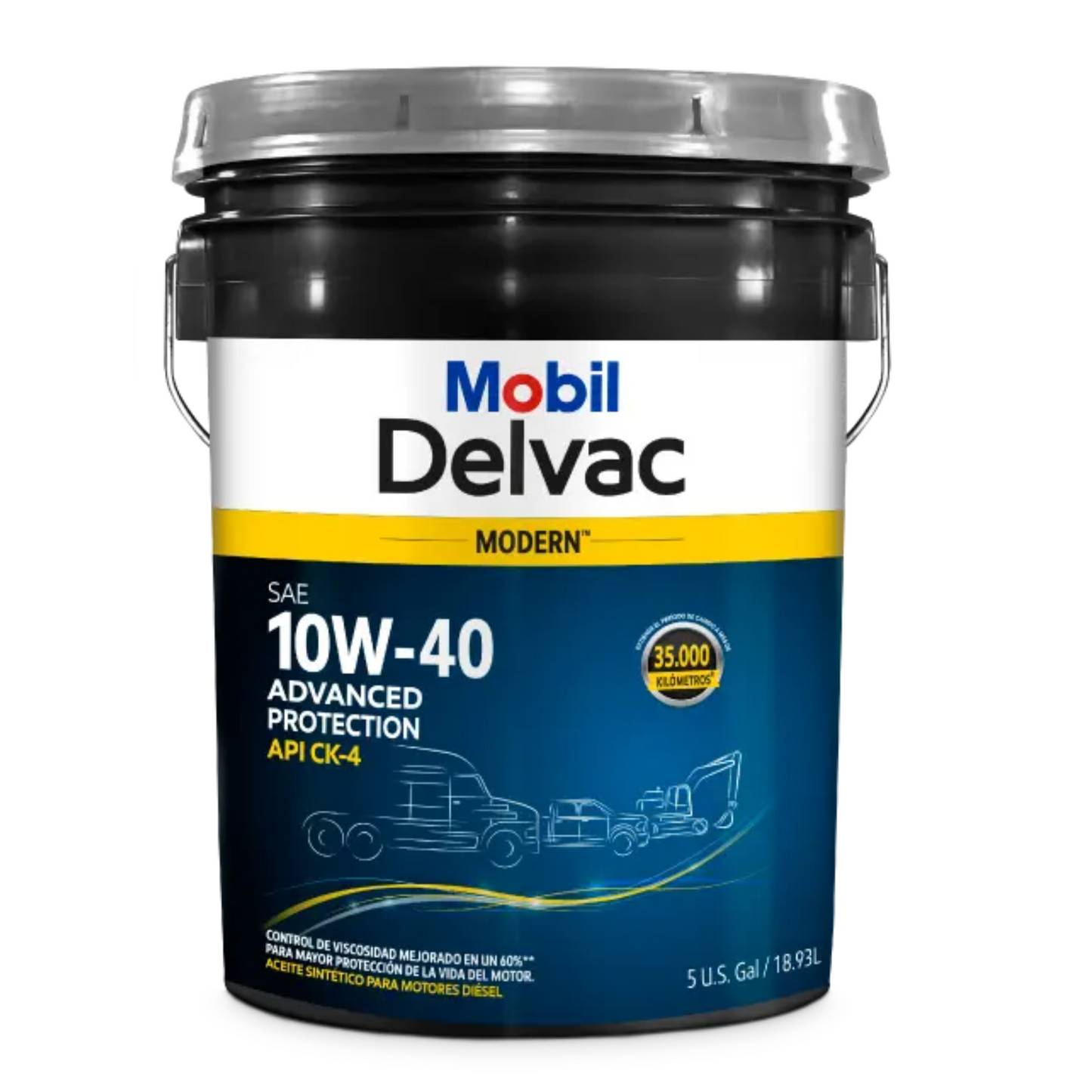 Mobil Delvac Modern 10W-40 Advanced Protection heavy-duty diesel engine oil — authorised Mobil distributor South Africa