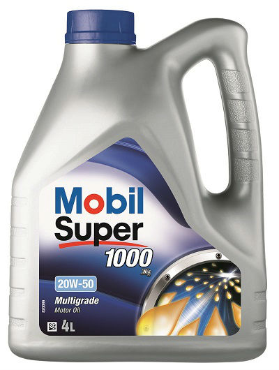 Mobil Super 1000 20W-50 Mineral Engine Oil (API SL)