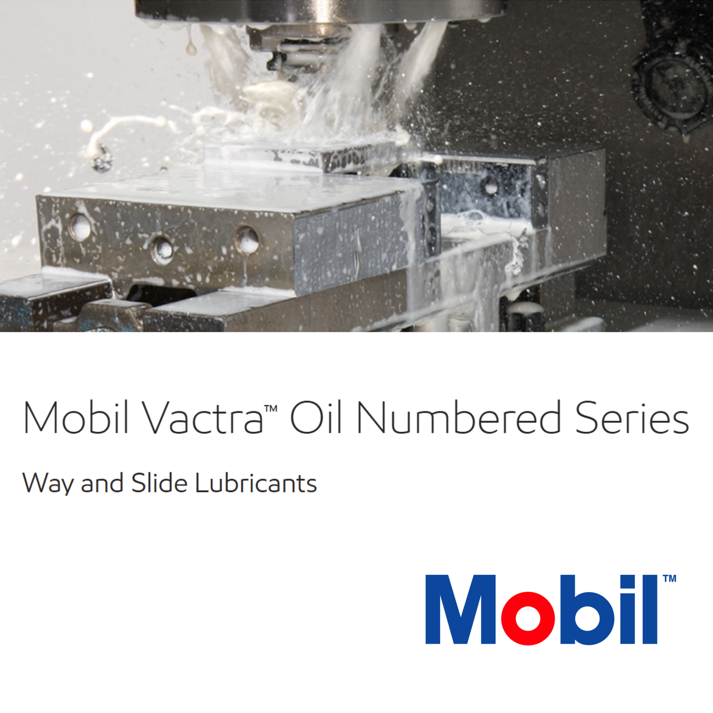 Image of Mobil Vactra oil being used as a slideway oil on a cnc machine. It shows smooth operation. Buy Vatcra from Orbit Industrial to reduce shudder