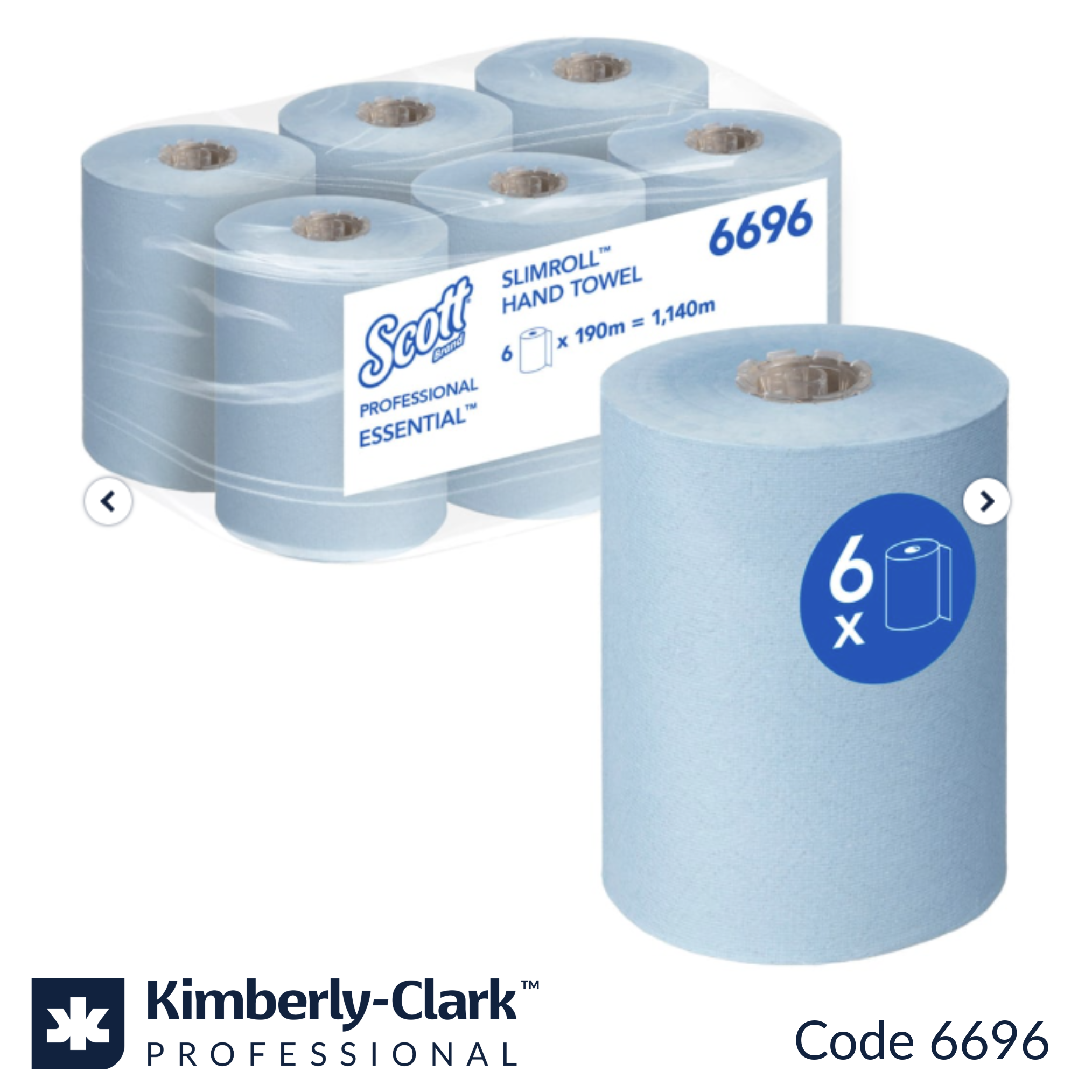 水口晴幸with ROLL OVERS GO STRAIGHT Scott 6696 Blue Slimroll Hand Towel | Orbit Industrial SA | www