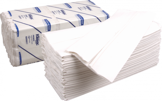 6058 Kleenex Premier M-Folded Hand towels - 2Ply- White (16 CLIPS X 100 SHEETS)