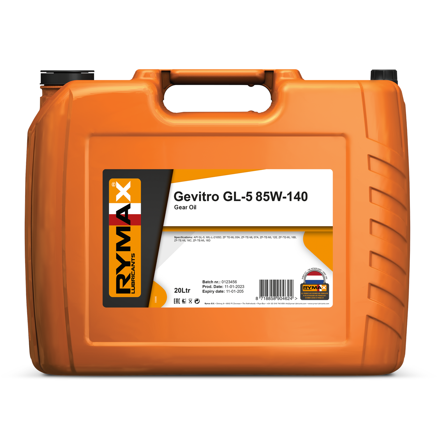 Rymax Gevitro GL-5 85W-140 mineral transmission oil 20 litre heavy duty axles South Africa