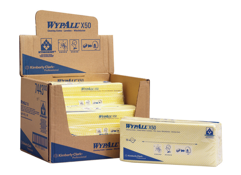 WypAll® X50 Critical Clean Cloths HACCP Colours (6x50 sheets)