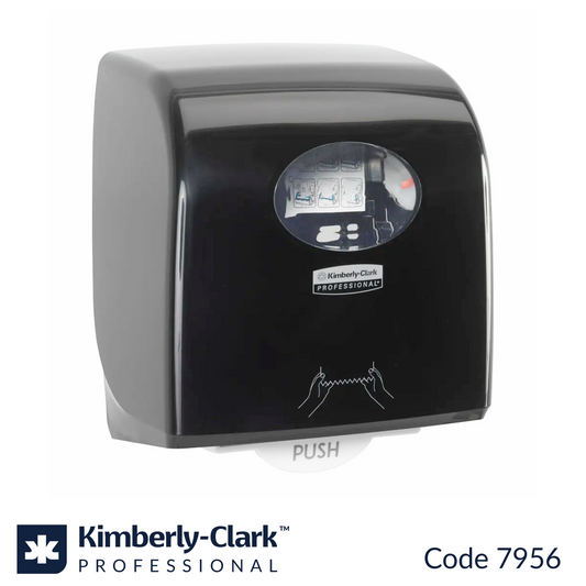 7956 Aquarius Slimroll Rolled Hand Towel Dispenser Black