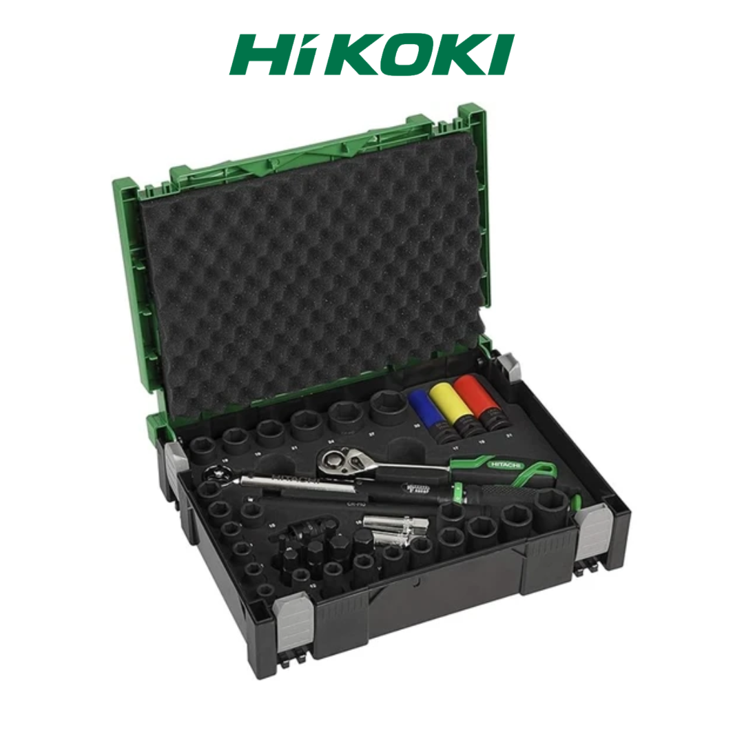 HiKoki 1/2 Inch Socket Car Set 39 Piece