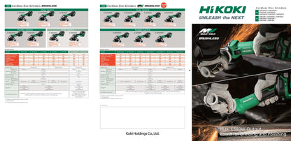 Hikoki Angle Grinder 36V 125MM Paddle Switch-- Machine Only