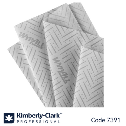 WypAll L10 7391 white jumbo roll individual sheets on 1100m disposable wipers made in South Africa