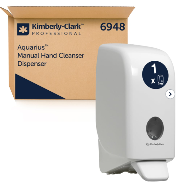 Aquarius 6948 manual foam hand soap dispenser 1 litre wall mounted Kimberly-Clark South Africa