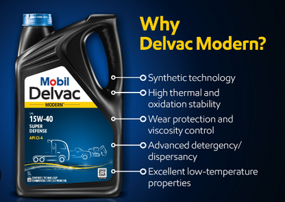 Mobil Delvac Modern™ Super Defense 15W-40 (CI-4) Engine Oil