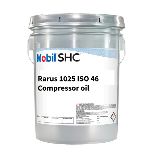 Mobil Rarus SHC 1026 ISO VG 68 synthetic rotary screw air compressor oil 20 litre South Africa