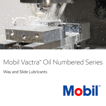Image of Mobil Vactra oil being used as a slideway oil on a cnc machine. It shows smooth operation. Buy Vatcra from Orbit Industrial to reduce shudder