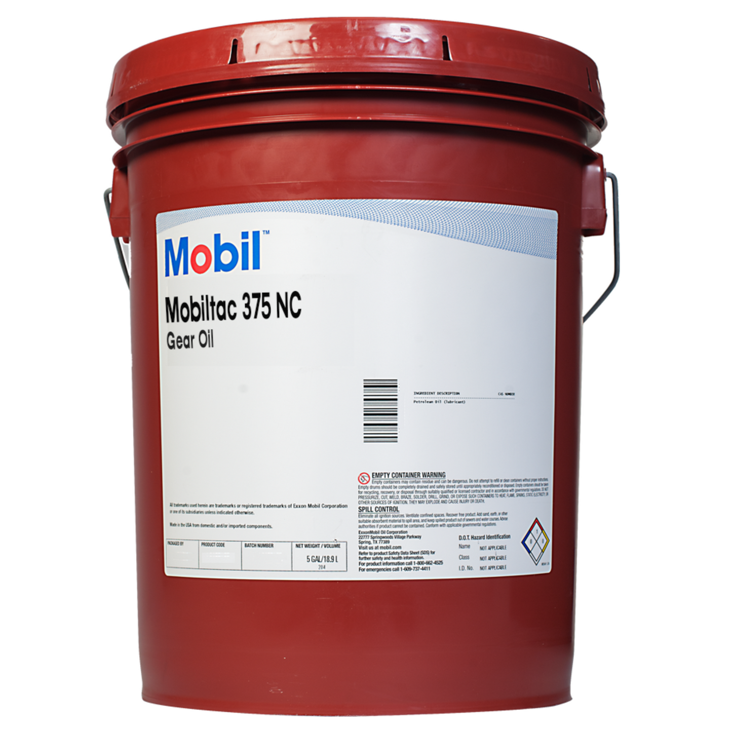 Mobiltac 375 NC heavy-duty open gear lubricant — authorised Mobil distributor South Africa