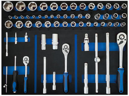 KENGUY 126Pcs Tool trolley with foam inserts (Kennedy tools)