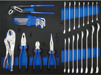 KENGUY 126Pcs Tool trolley with foam inserts (Kennedy tools)