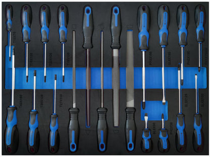 KENGUY 126Pcs Tool trolley with foam inserts (Kennedy tools)
