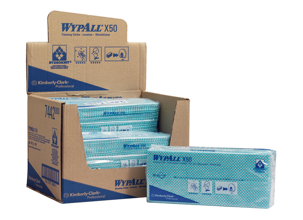 WypAll® X50 Critical Clean Cloths HACCP Colours (6x50 sheets)