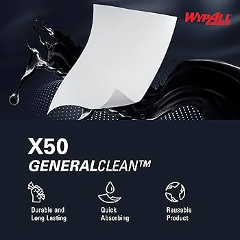 WypAll® X50 Critical Clean Cloths HACCP Colours (6x50 sheets)