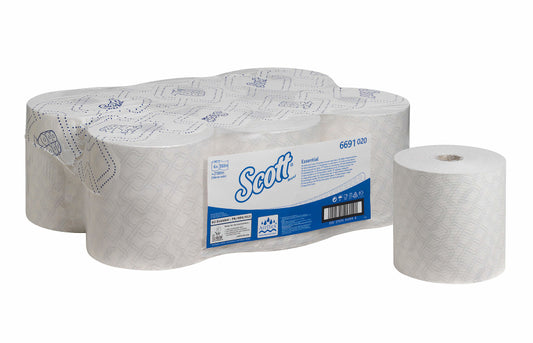 6691 Scott Essential Airflex Hand Towels - Roll / White (350M)