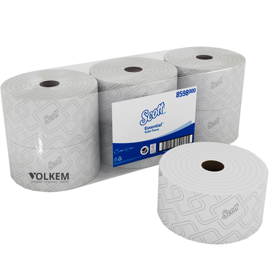8598 Scott Essential Toilet Tissue Decca - Jumbo / White (6 Pack)
