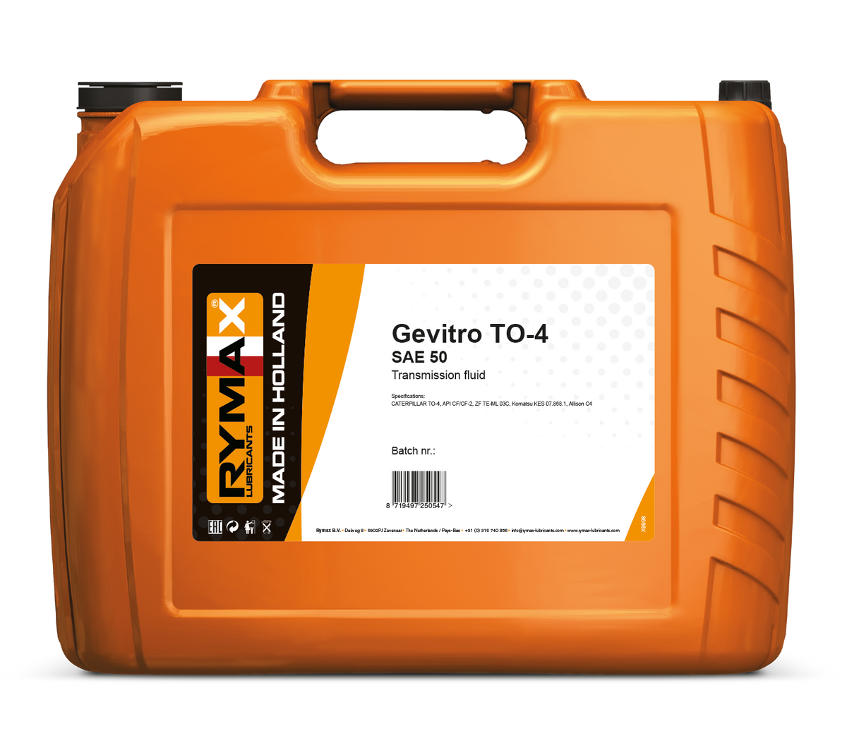 Rymax Gevitro TO-4 SAE50 Transmission Oil (20LT)